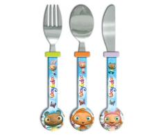 Spearmark Housewares Waybuloo Kinderbesteck, abgerundet, inkl. Messer, Gabel und Löffel