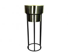 Blumentopf Metall - gold