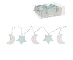 Dcasa 10 Formen LED Kranz und Lichterketten künstlich Weihnachtsdeko Unisex Erwachsene Blau (blau), einzigartig