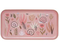 Danica Studio 7002264aa Serviertablett aus Weidenholz, 20,3 x 38,1 cm, Rosa