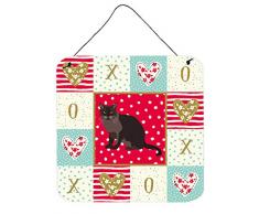 Carolines Treasures Europäische Burmesische Katzenliebe, Türaufhänger, Wanddekoration, Mehrfarbig