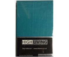 Highliving Bettdecke, Polyester, 50% Baumwolle, blaugrün, King Size