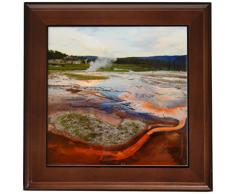 3dRose FT 17293 _ 1 Biscuit Waschbecken Yellowstone National Park-Framed Fliesen, 8 20,3 cm