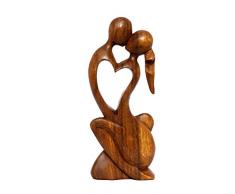 G6 Collection 30,5 cm Handgefertigt Abstrakten Skulptur Statue aus Holz Handgefertigte Endless Love Geschenk Art Home Decor