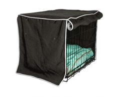 Abdeckung für Hundekäfig, strapazierfähig, PVC, Abdeckung für Hundehütte (Polyester), Abdeckung für Drahtkäfig, perfekte Abdeckung für Hundekäfig, TFC954, 24x21x18 inches, schwarz