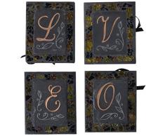 Fragmente von Pavilion Set von 4 Separate Slate Fliesen