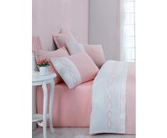 Cotton Box Bettwäsche-Set für Doppelbett, Satin, Weiß, 200 x 220 cm, 4 Stück