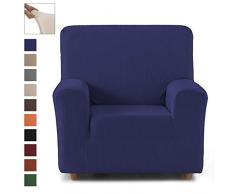 Eiffel Textile 2er Pack elastische Sessel, 1+1-Sitzer Pack 1+1 Plazas blau