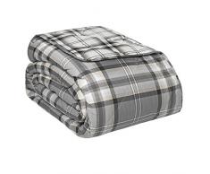 Catherine Lansfield Kelso Einzelbett Baumwolle, Kohle von Brennholz, eine Plaza