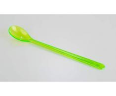 Kimmel Mehrzwecklöffel Joghurtlöffel Eislöffel Cocktaillöffel 6 Stück Mehrweg, Kunststoff, Grün Transparent
