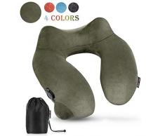 Travelmall Aufblasbares Reisekissen Armee-grün