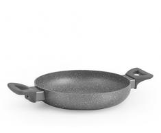 H+H Stone & Antihaft-Pfanne mit Induktionsboden, Stone grau, 24 cm