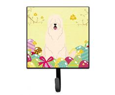 Carolines Treasures Wandhaken, Motiv Ostereier, Südrussischer Schäferhund, klein, Mehrfarbig