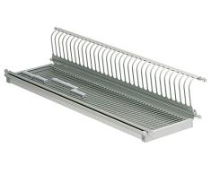 Sige Gitter einzige Bedruckt mit Ablagekorb, Edelstahl, 900 mm