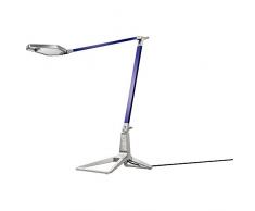 Leitz Style smarte LED Schreibtischleuchte, USB-Ausgang, Bluetooth, titan blau, 62080069