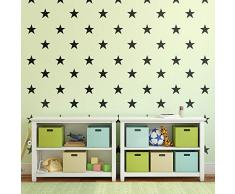 Imprinted Designs Set von 20 Vinyl-Wand-Aufklebern - Sterne - je 12,7 x 12,7 cm - niedliche selbstklebende Aufkleber Formen für Kinder, Kleinkinder, Teenagerzimmer, Spielzimmer, Kinderzimmer, Wohnzimmer, Wohnzimmer, Wohnzimmer,