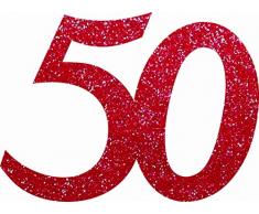 Petras Bastel News Streudeko, Fliz, Bordeaux, 18 x 12 x 3 cm, 20-Einheiten