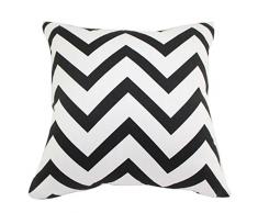 Quadratisch/rechteckig gewellt Moire Kissenbezug, bedruckt chezmax Baumwolle Überwurf Kissen Fall Kissenbezug Pullunder pillowslip Kissenbezüge für Home Sofa Couch Betten Stuhl Sitz Zurück, hellgrau, 18*18WITHOUT FILLER