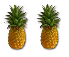 2 x Tischlampe Lampe Ananas Form mit 8 LED Dekolampe Dekoration Beleuchtung Licht Stehlampe Gartenlampe