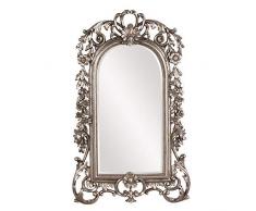 Howard Elliott Sherwood Wandspiegel zum Aufhängen, mit kunstvollen, gewölbtem Rahmen, 35,6 x 55,9 cm, silberfarben