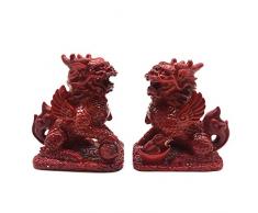 better us Chinesische Feng Shui Kirin Statue Feng Shui Dekoration Home Office Dekoration Tischdeko Dekoration Farbe 2