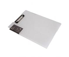 Datei Ordner, Padfolio Klemmbretter Ordner Formen Inhaber Ordner Portfolio Konferenz A4 Auswringen Pad für Business Schule Büro Konferenz Ordner Dokument Notizblock Clip Board Pad Foldover Papier Organizer weiß