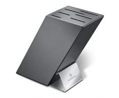 Victorinox 7.7086.0 Swiss Modern Messerblock, aus Buchenholz, sichere Aufbewahrung, platzsparend, leer, anthrazit lackiert, Holz