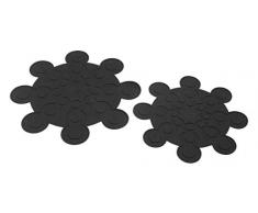 KUHN RIKON 20037 Topf- und Pfannenschutz 2er Set schwarz, Silikon