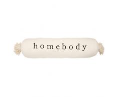 Mud Pie Homebody Nackenrolle, 20,3 x 83,8 cm, Weiß