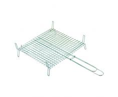 Sauvic 02660-Doppelter Grillrost, mit Gitternetz, 30 x 35 cm.
