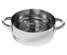 Alessi Mami Einsatz Dünsten, Edelstahl, Silber, 3 x 28 x 18.5 cm