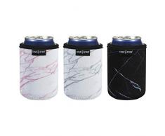 355 ml Standard Dosenhülsen Isolierung Standard Dosenabdeckung 355 ml Bierkühler Standard Dosenkühler Koozie Coolie für 355 ml Slim Red Bull, Michelob Ultra, Spiked Seltzer, wirklich großartig 12OZ Standard Marmor-Set, 3-teilig
