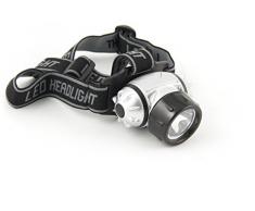 Velamp IH510DL Stirnleuchte 40 Lumen (1 W), einstellbar. 100%, 50% Licht und Blitz. Gummiband mit zentraler Verstärkung. Ideal für draußen, Silber