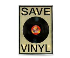 Bey-Berk Save Vinyl Retro Metall LED LED Schild