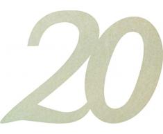 Petras Bastel News Streudeko, Fliz, Creme, 18 x 12 x 3 cm, 25-Einheiten