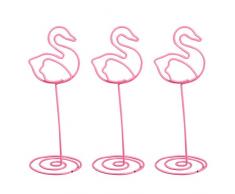 VORCOOL Tischkartenhalter Flamingo-Form Tischnummern-Tisch-Fotohalter Ständer für Hochzeit, Party, Tisch, Namensmenü, Gold, 12 Stück