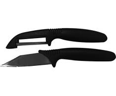 FACKELMANN September Peeler mit Messer Scheiben Gemüse und Schutz der Stahlkabel, Stahl, Silber