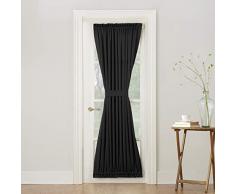 Sun Zero Schubkarre energieeffizient Terrasse Tür Vorhang Panel, 137,2 x 182,9 cm schwarz, schwarz, 54 x 72 Door Panel
