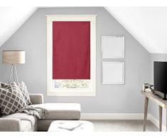 Scheibengardinen Baumwolle 60x120 cm Panama rot