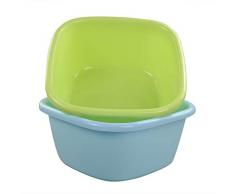utiao Kunststoff Waschbecken, 16 Quart (blau, grün)