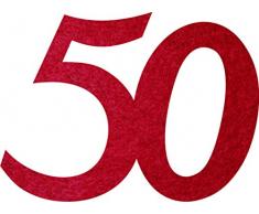 Petras Bastel News Streudeko, Fliz, Bordeaux, 18 x 12 x 3 cm