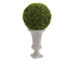 Nearly Natural Fast Natur, Buchsbaum Ball Formschnittgärtnerei-Kunstpflanze in Urne, 71,1 cm