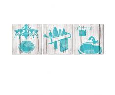 Visual Art Decor Bilder Leinwand pritns für Badezimmer Wanddekoration Spiegel Spüle Handtuch Bar Zubehör Still Life Foto Rustikal Fashion decoraiton Artwork Home Geschenke Art Deco 12x12x3 grün