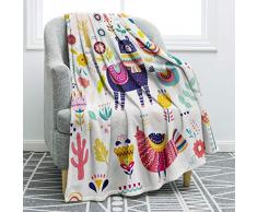 Jekeno Burritos Überwurfdecken, Flanell-Fleece, für Sofa, Stuhl, Reisen, Camping, rund Alpaka