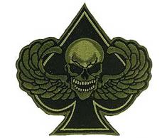 EagleEmblems Patch-Death Wing, Spaten () (Gedämpfte 8,3 cm)