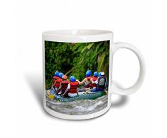 3dRose weiß Wasser Rafting, der Fluss, Costa rica-sa22 mpr0029-maresa Pryor-Magic verwandelt Becher, Keramik, Schwarz/Weiß, 10,16 x 7,62 x 9,52 cm