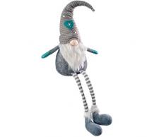 WeRChristmas Weihnachtsmann sitzend mit weichen Beinen, Mehrfarbig, 54 cm