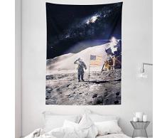 ambesonne Wandteppich für Einsamer Baum Szene für Wohnzimmer Schlafzimmer und Decor College Wohnheim Liste von Maschinenwaschbar in holzartiger Wand Dekor, Textil, Multi 10, 60 W By 80 L