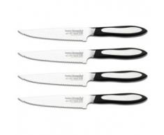 Grunwerg Heston Blumenthal 4er Set Steakmesser mit 4,5“ Klingen – Edestahl, gewellter Rand im Wellenschnitt