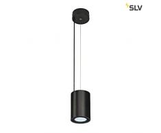 SLV LED Pendelleuchte SUPROS 3150lm | LED Deckenleuchte, Hängelampe für Wohnzimmer, Bar, Esszimmer| Hänge-Leuchte in exklusivem Zylinder-Design (Aluminium, LED Inside, 4000K, EEK E-A++, Schwarz)